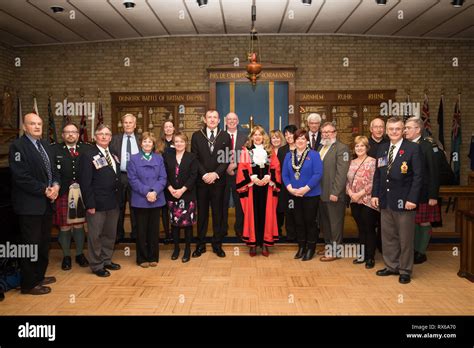 Orpington Uk 8th Mar 2019 The Mayors Of Bromley Uk And Thunder Bay