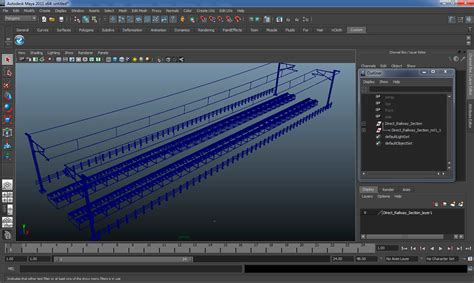 Direct railway section rail 3D model - TurboSquid 1372507