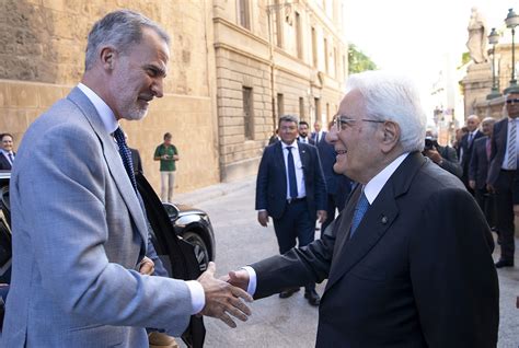 Mattarella Accoglie Re Felipe VI A Palermo Focus Su Clima E