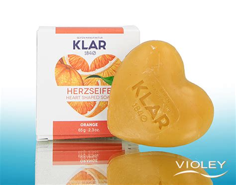 Klar Seifenmanufaktur Herzseife Orange 65 G Bei Violey