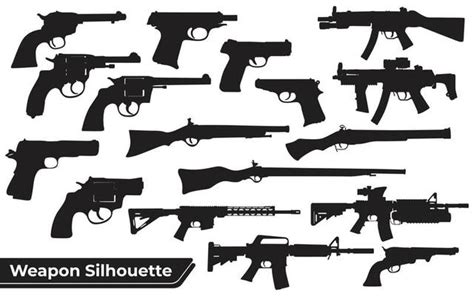 Gun Silhouette Vector Art, Icons, and Graphics for Free Download