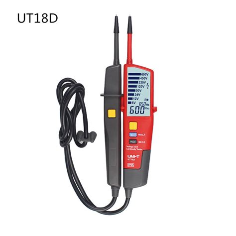 Uni T Ut Cut D Voltage And Continuity Tester Pen Lcd Display