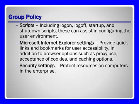 Ppt Introduction To Group Policy Powerpoint Presentation Free