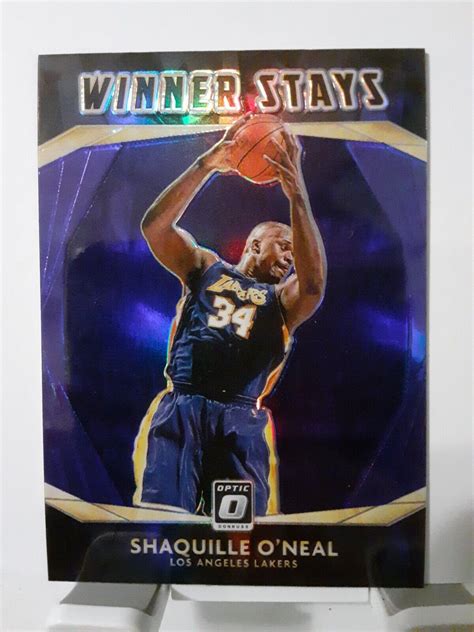 Donruss Optic Winner Stays Purple Prizm Shaquille O Neal Ebay