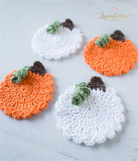 Pumpkin Coasters Loganberry Handmade