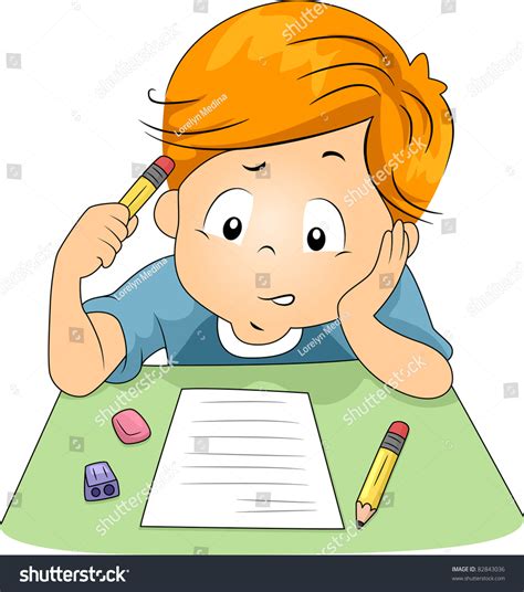 Illustration Of A Kid Answering Test Questions 82843036 Shutterstock