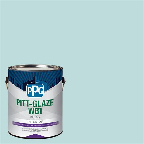 Pitt Glaze 1 Gal PPG1147 3 Misty Aqua Semi Gloss Interior Waterborne 1