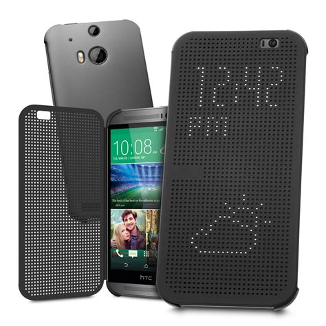 Dot Matrix View Case For HTC One M8 Black