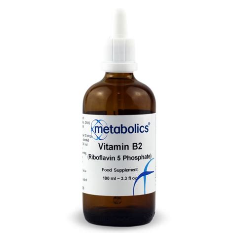Metabolics Vitamin B2 (Riboflavin 5 Phosphate) 100-500ml