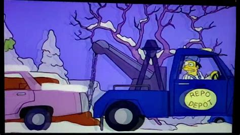 Les Simpson Vf Extrait Homer A Un Accident Dans La Tempête De Neige