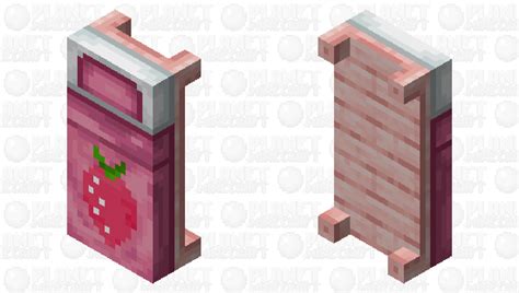 pink cherry wood bed Minecraft Mob Skin