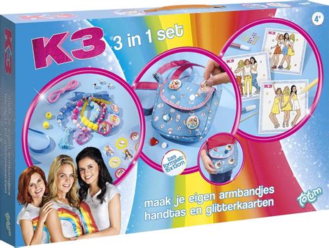 K3 3 In 1 Creativity Set Knutselset Totum K3 Armbandjes En