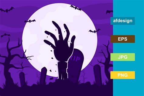 Halloween Zombie Hand Illustration Graphic by semu creative · Creative ...