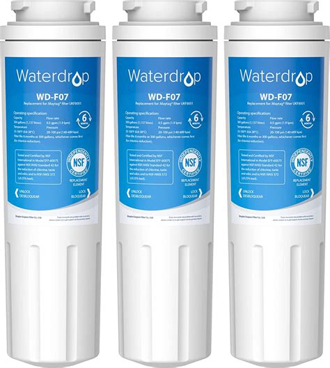 Waterdrop UKF8001 Fridge Water Filter Compatible With Maytag