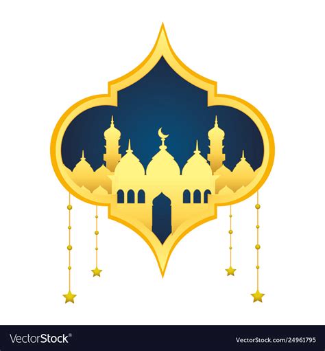 Islamic building icon Royalty Free Vector Image