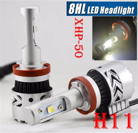 1 Set H11 80W 12000LM G8 LED Headlight Kit XHP 50 4LED SMD Chip Super