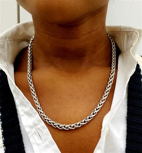 David Yurman Sterling Silver Wheat Chain At 1stDibs