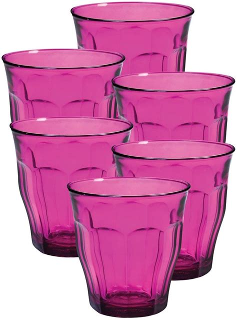 Duralex Picardie 25 Ci Glass Tumbler 8 75 Oz Pink Tumblers And Water Glasses