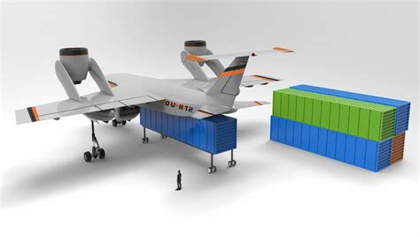 A Plane With Vertical Take Off To Carry Cargo Containers For Disaster