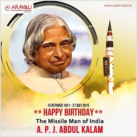 Humble Tributes To Former President Dr Apj Abdul Kalam On His Birth