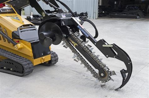 Mini Skid Steer Trencher Attachment Blue Diamond