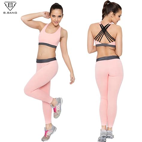 B Bang Femmes Sport Ensembles Pour La Course Yoga Fitness Gym Fille