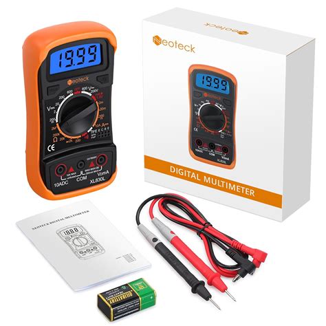 Neoteck Digital Multimeter Pocket Manual Ranging Voltmeter Ammeter