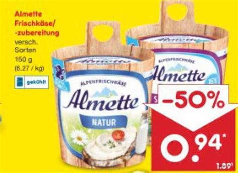 Almette Frischk Se Oder Zubereitung Angebot Bei Netto Marken Discount