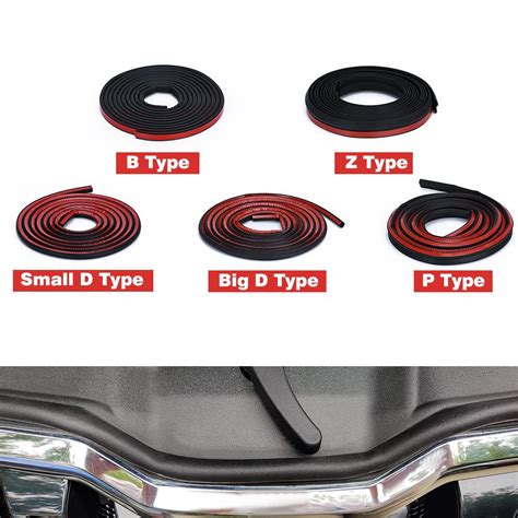 Cheap 4meter B P Z D Shape Type Car Door Seal Strip Epdm Rubber Noise