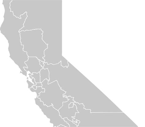 California State Senate District Map