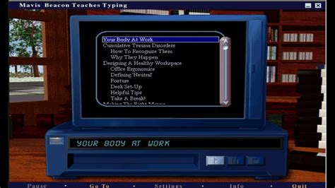 Mavis Beacon Teaches Typing Vcr Video Viewer Youtube