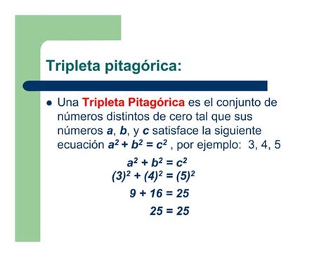 Leccion 1 Teorema De Pitagora PPT