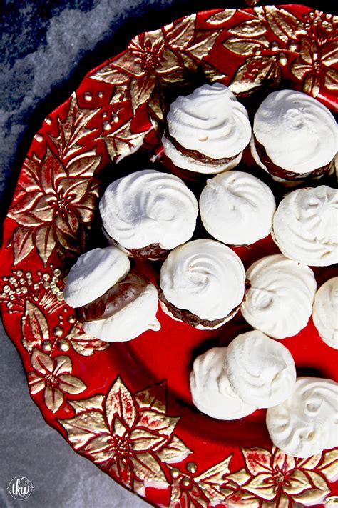 French Vanilla Meringue Sandwich Cookies With Ganache Filling Recipe