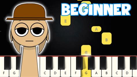 Sprunki Theme Beginner Piano Tutorial Easy Piano Youtube