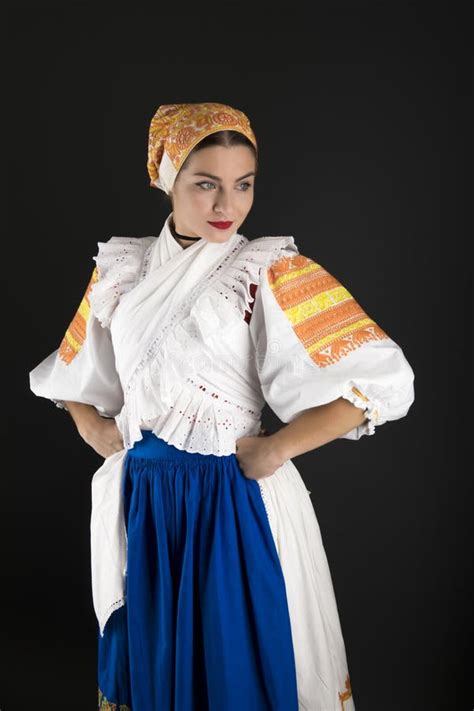 Slovak Folklore. Slovak Folklore Girl. Stock Photo - Image of celebrate ...