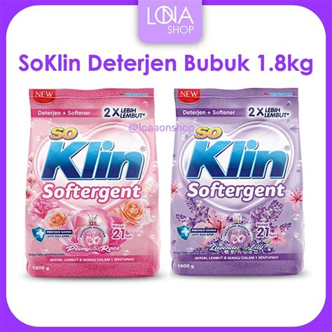 Jual Soklin Deterjen Bubuk 18kg Softergent Peony And Rose Lavender