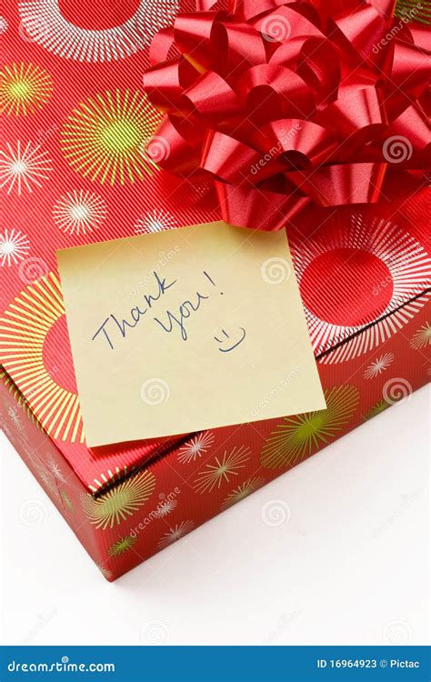 Thank You Note And Gift Stock Photos - Image: 16964923