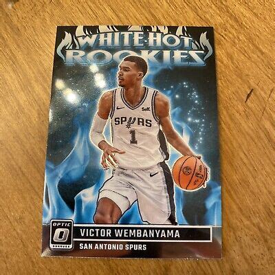 Nba Optic Victor Wembanyama White Hot Rookies Spurs Rookie Card Ebay