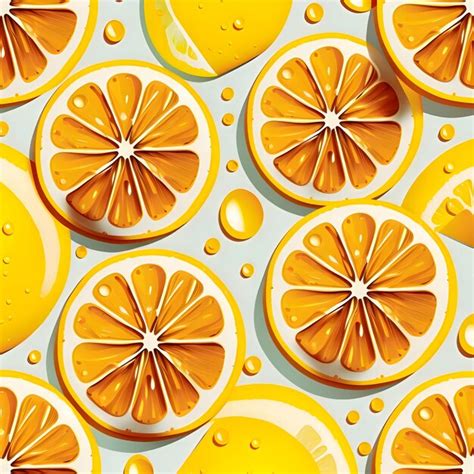 Premium Vector Seamless Pattern With Lemons And Oranges Vector