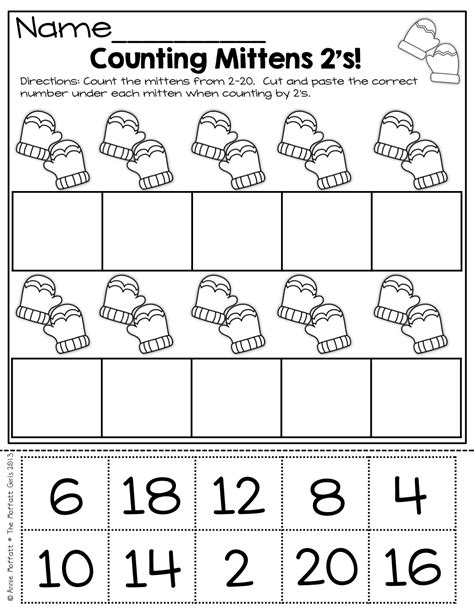 Counting By 2s Worksheet For Kindergarten