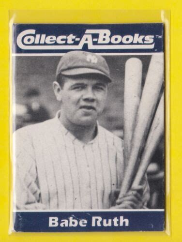 1990 Collect A Books 10 Babe Ruth Baseball Card New York Yankees Free