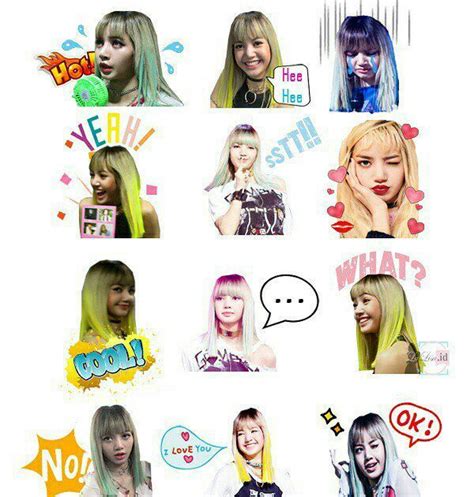 LISA LINE STICKERS!!!! | BLINK (블링크) Amino