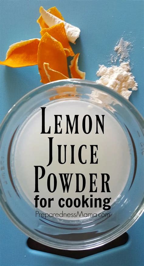 How to Use Lemon Juice Powder For Cooking - PreparednessMama