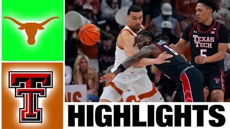 #20 Texas vs Texas Tech Highlights | NCAA Men's Basketball | 2024 ...