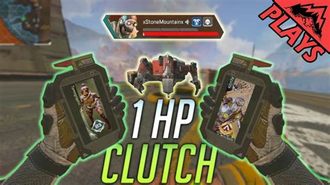 1 HP Clutch Apex Legends Full Gameplay YouTube