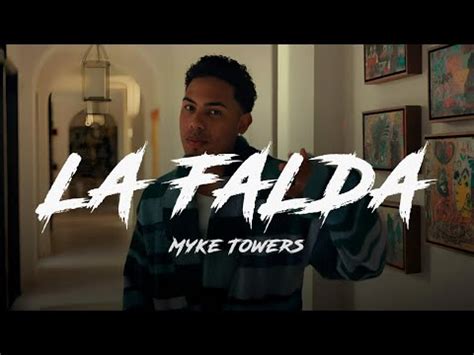 Myke Towers La Falda Letra Lyrics Youtube