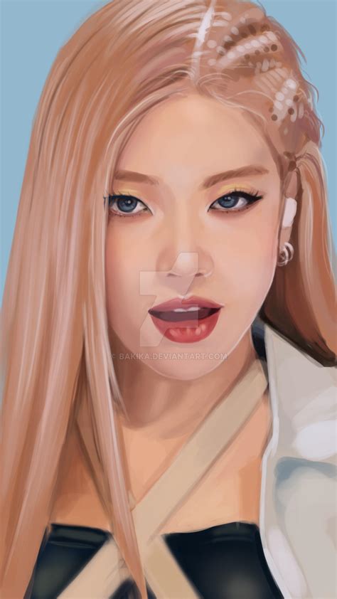 Rose Blackpink Portrait Study With Video By Bakika On Deviantart