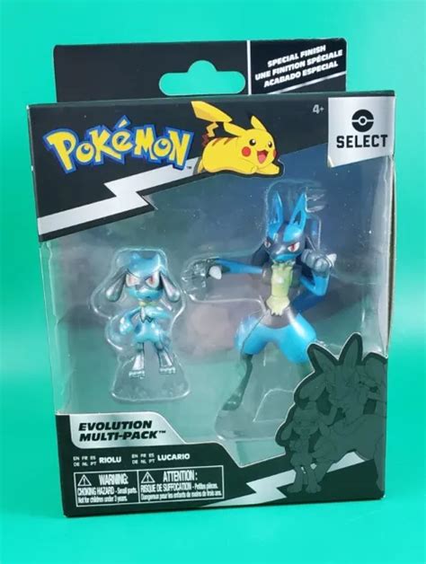 Pokemon Select Evolution Multi Pack Riolu Lucario Action Figures