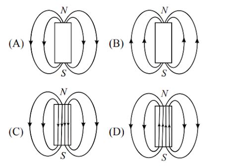 The Magnetic Field Lines Due To A Bar Magnet Are Correctly Shown In