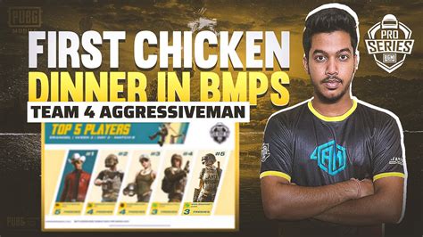 First Chicken Dinner In Bmps 🚀 🇮🇳 7 Kills Team 4 Aggressive Man 🔥